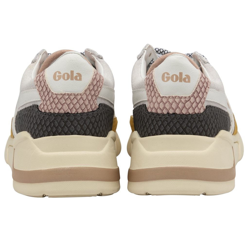 Gola Classics Eclipse Trident Snake Sneakers Białe Różowe Polska | 3016BPUXW