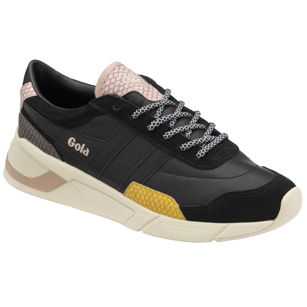 Gola Classics Eclipse Trident Snake Sneakers Czarne Różowe Polska | 1953JMGCF