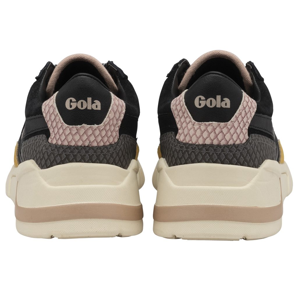 Gola Classics Eclipse Trident Snake Sneakers Czarne Różowe Polska | 1953JMGCF