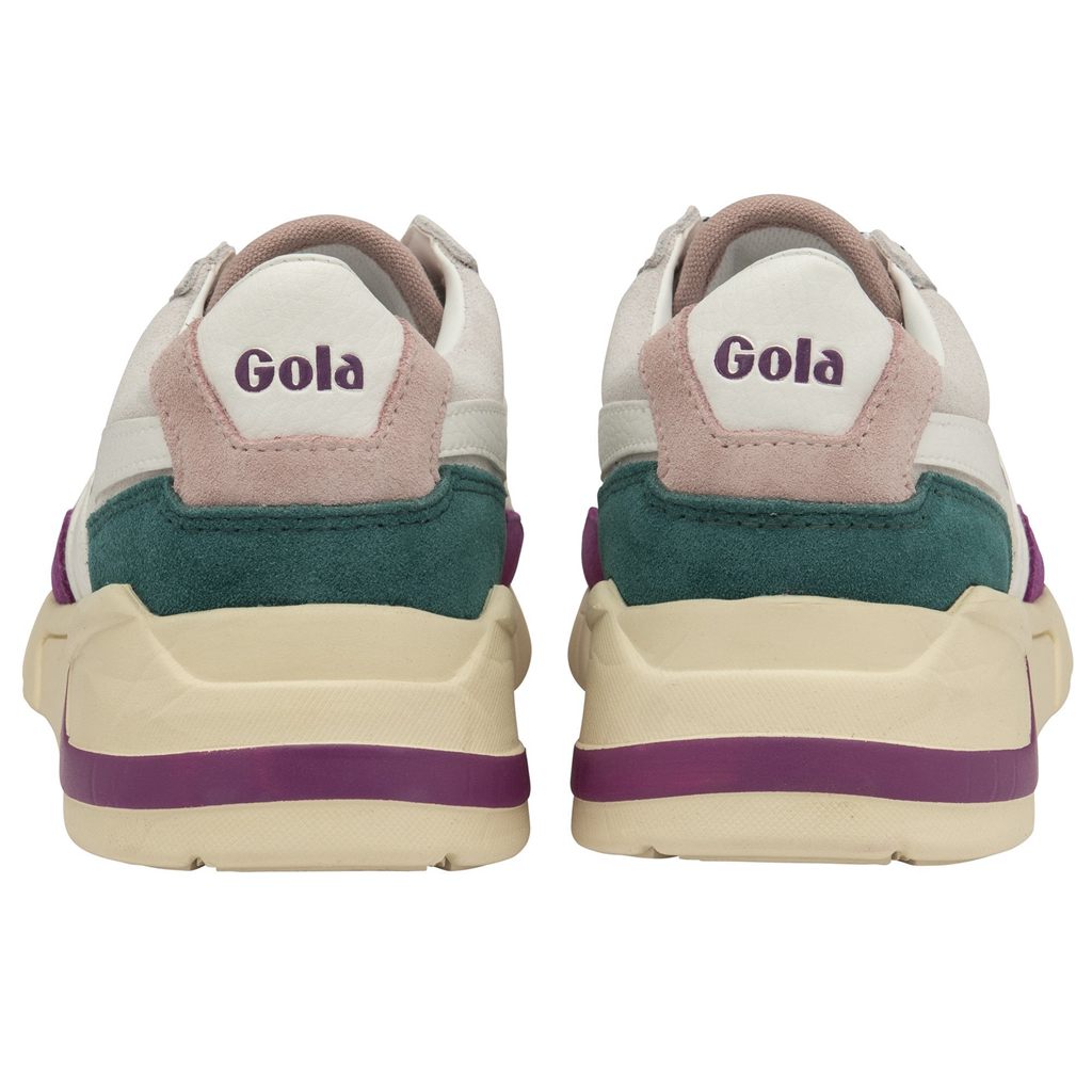 Gola Classics Eclipse Trident Sneakers Białe Różowe Polska | 7086XBNSV