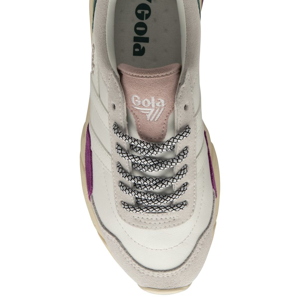 Gola Classics Eclipse Trident Sneakers Białe Różowe Polska | 7086XBNSV