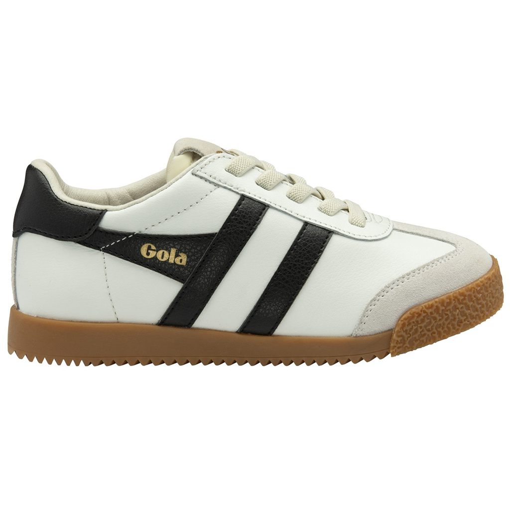 Gola Classics Elan Leather Sneakers Białe Czarne Polska | 6841SUCFT