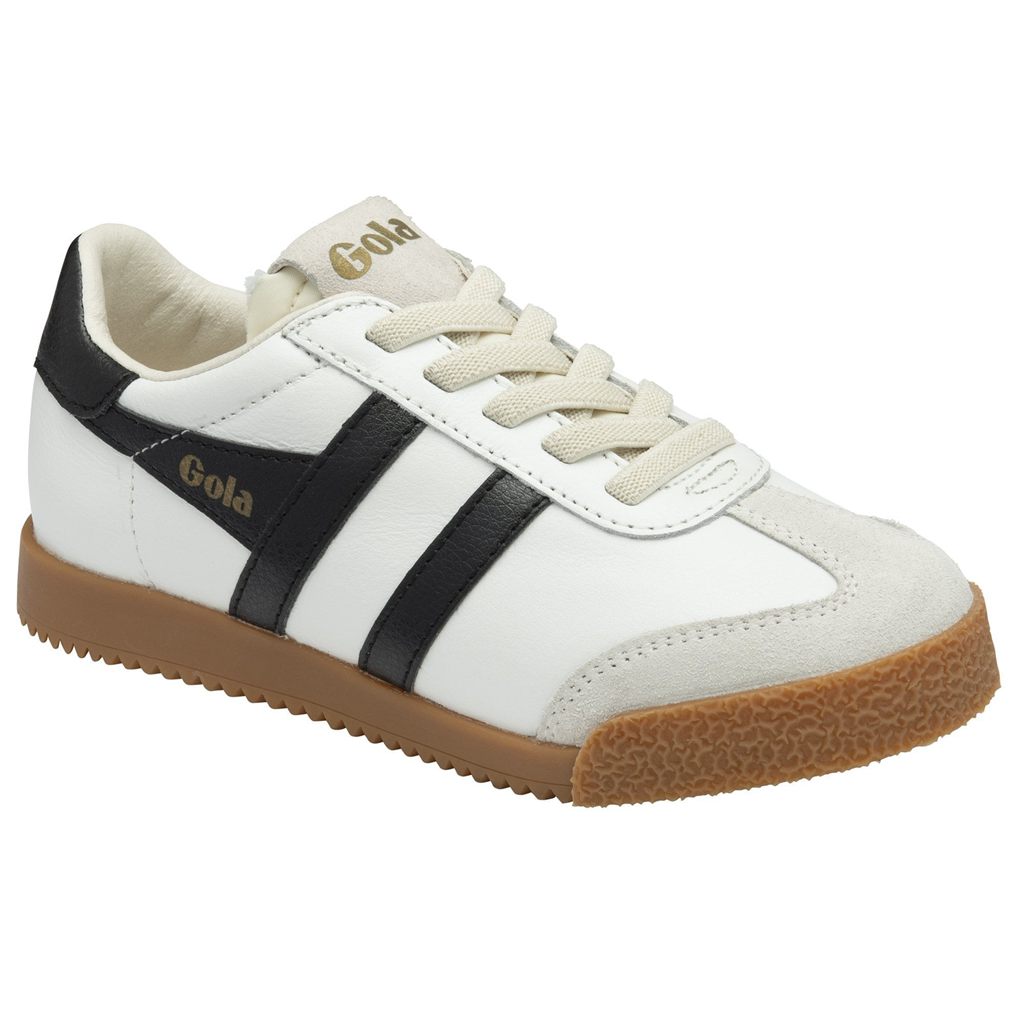Gola Classics Elan Leather Sneakers Białe Czarne Polska | 6841SUCFT