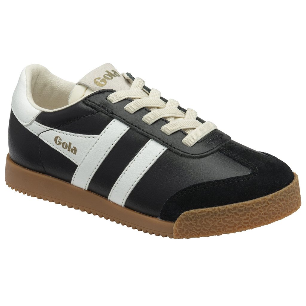Gola Classics Elan Leather Sneakers Czarne Białe Polska | 8690EBXYZ