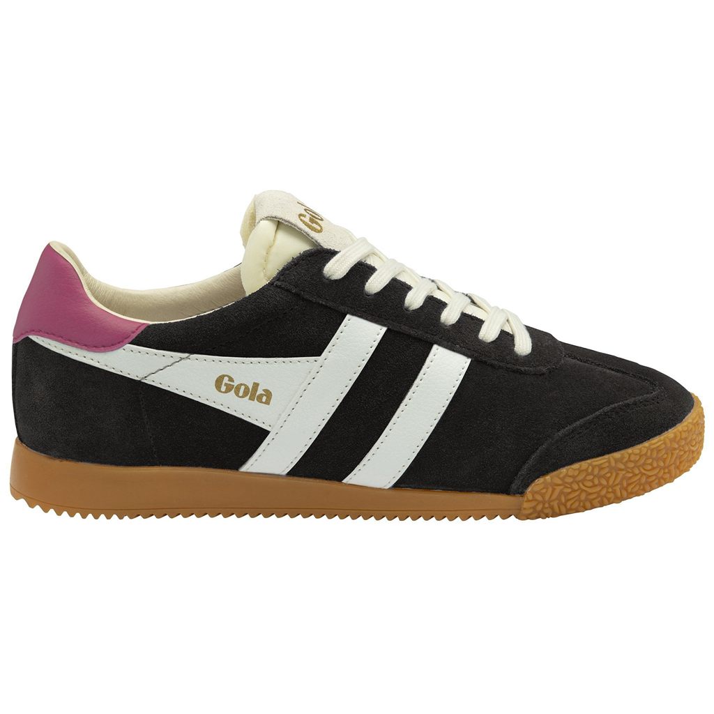 Gola Classics Elan Sneakers Czarne Białe Fuksja Polska | 6958GKFXD
