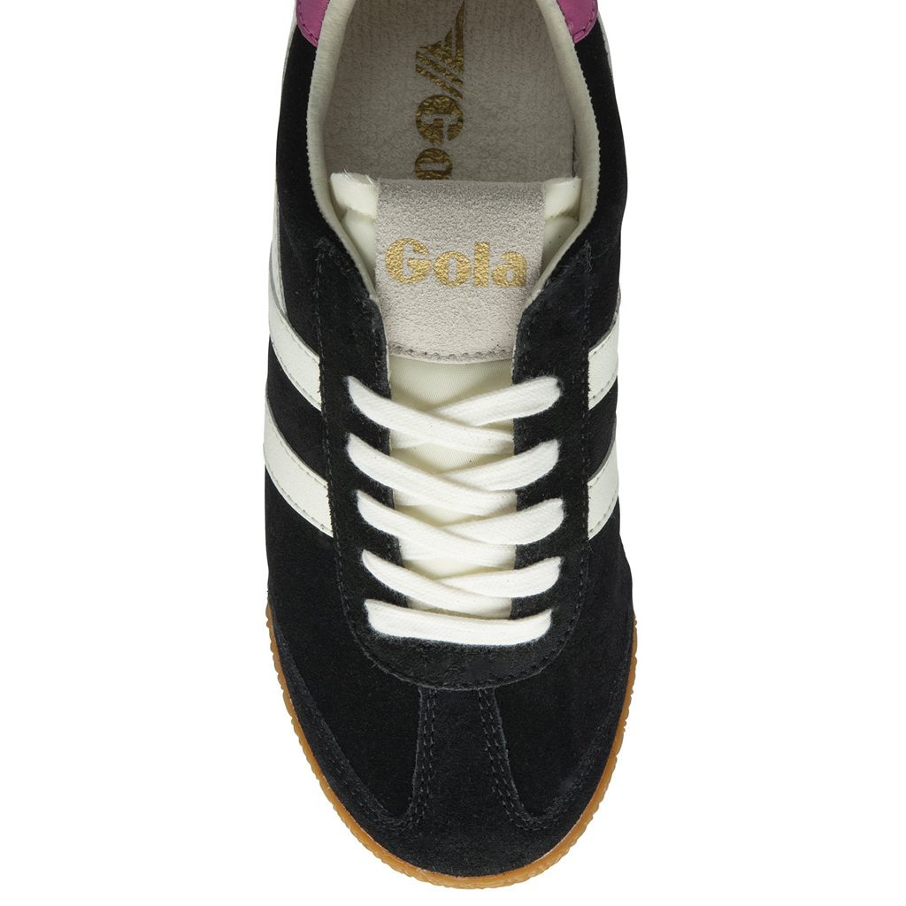 Gola Classics Elan Sneakers Czarne Białe Fuksja Polska | 6958GKFXD