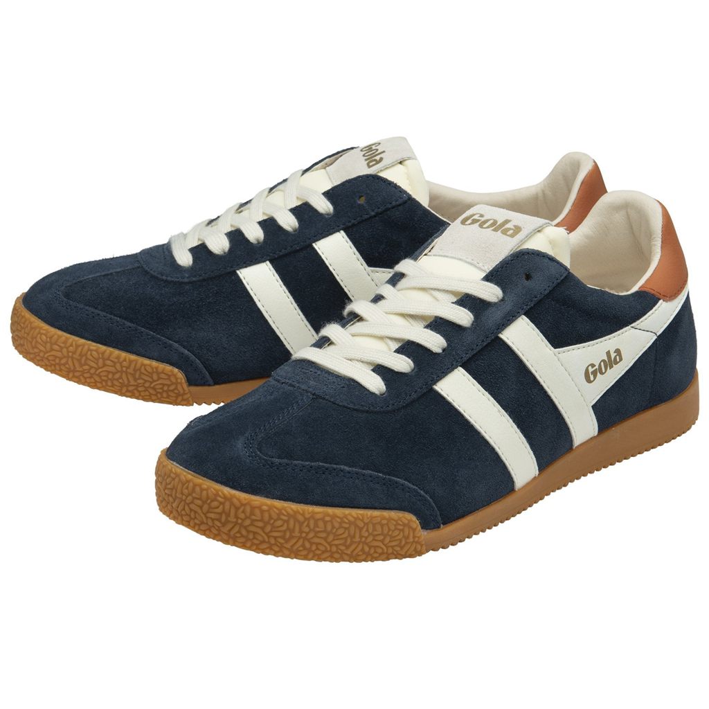 Gola Classics Elan Sneakers Granatowe Białe Pomarańczowe Polska | 5239YKAGP