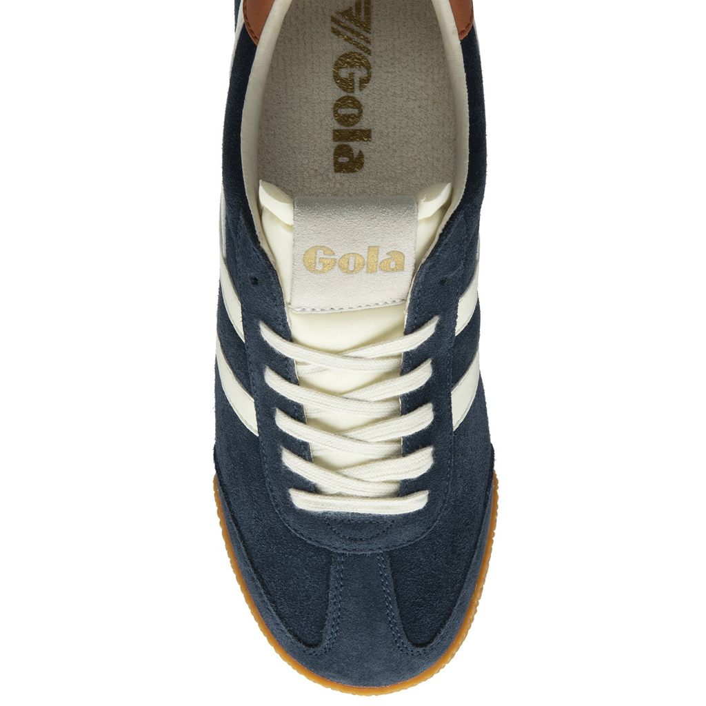 Gola Classics Elan Sneakers Granatowe Białe Pomarańczowe Polska | 5239YKAGP