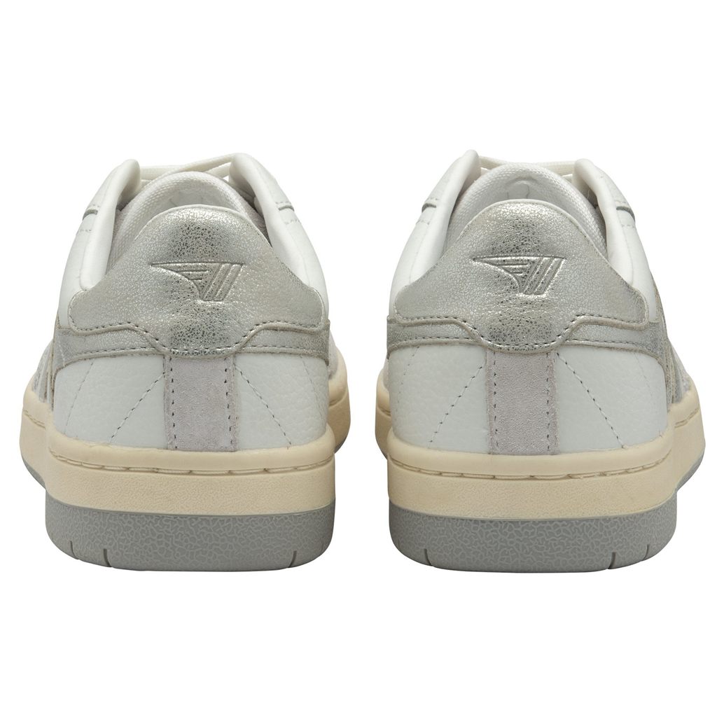 Gola Classics Falcon Mirror Sneakers Białe Srebrne Polska | 8230MQRVY