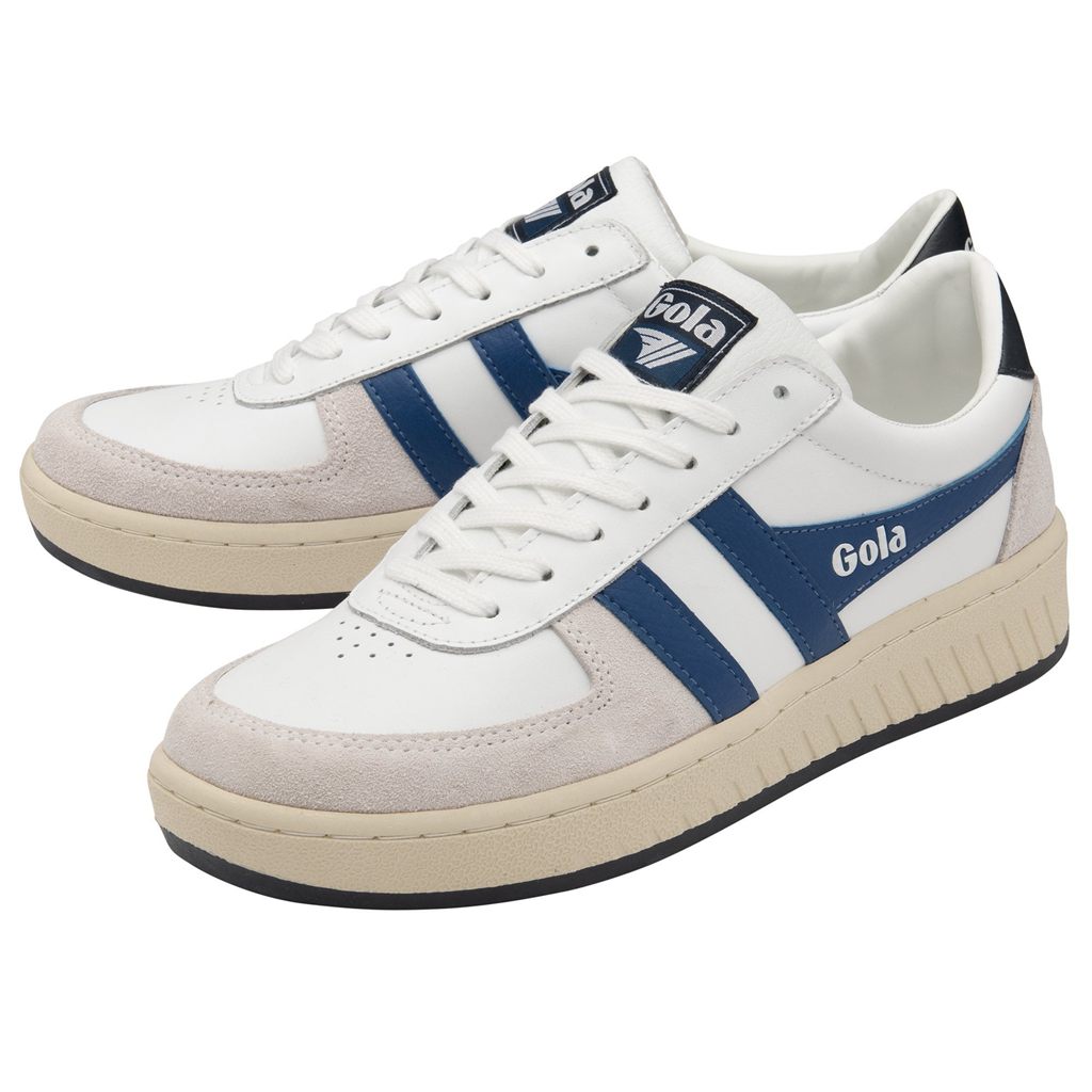 Gola Classics Grandslam Classic Sneakers Białe Niebieskie Granatowe Polska | 3826HGAKC