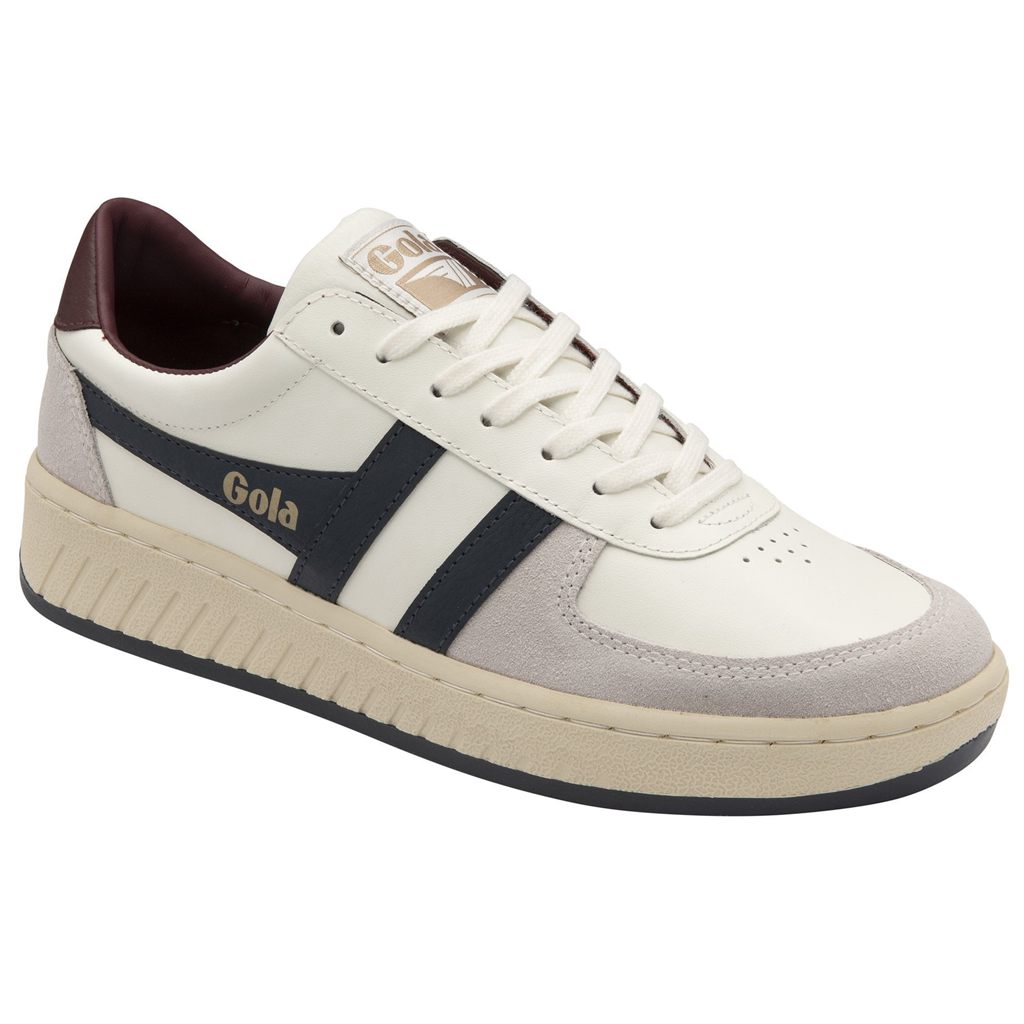 Gola Classics Grandslam Classic Sneakers Białe Granatowe Bordowe Polska | 4826ZBKFA