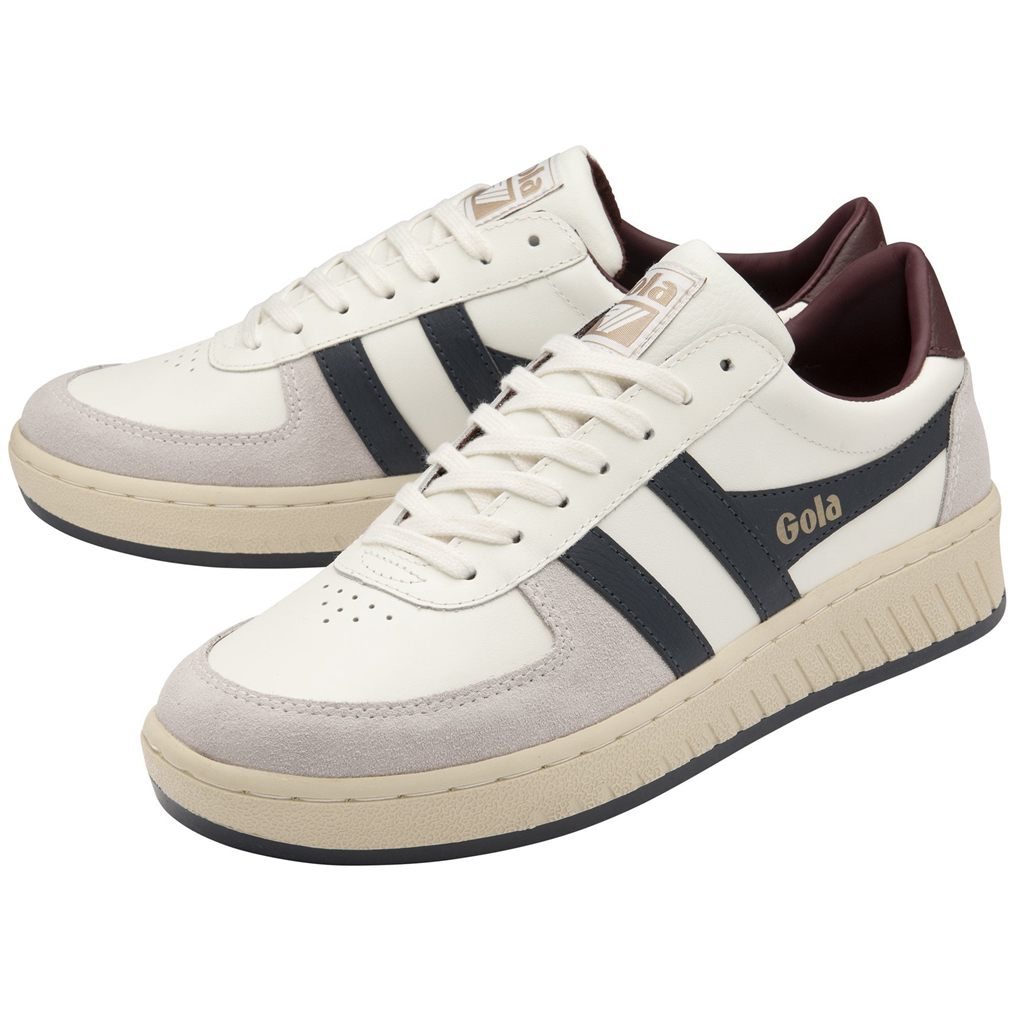 Gola Classics Grandslam Classic Sneakers Białe Granatowe Bordowe Polska | 4826ZBKFA