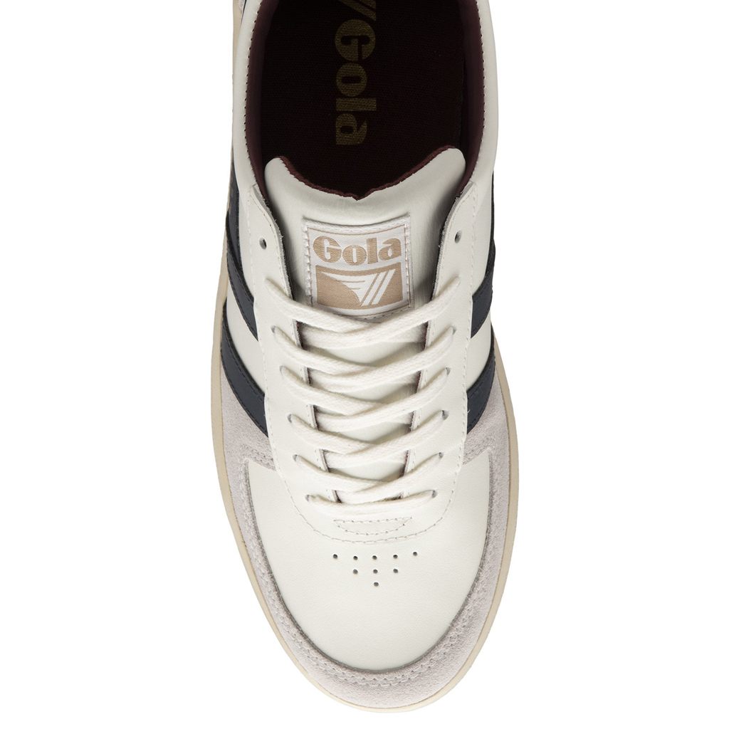 Gola Classics Grandslam Classic Sneakers Białe Granatowe Bordowe Polska | 4826ZBKFA