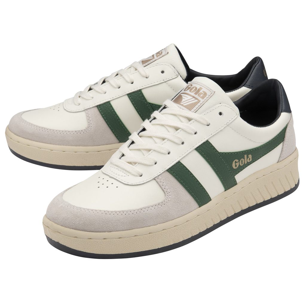 Gola Classics Grandslam Classic Sneakers Białe Ciemny Zielone Granatowe Polska | 7201KRZLQ