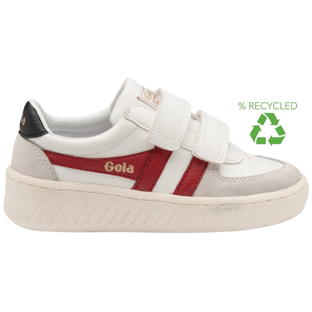 Gola Classics Grandslam Classic Strap Sneakers Białe Jasny Czerwone Czarne Polska | 4698MYINW