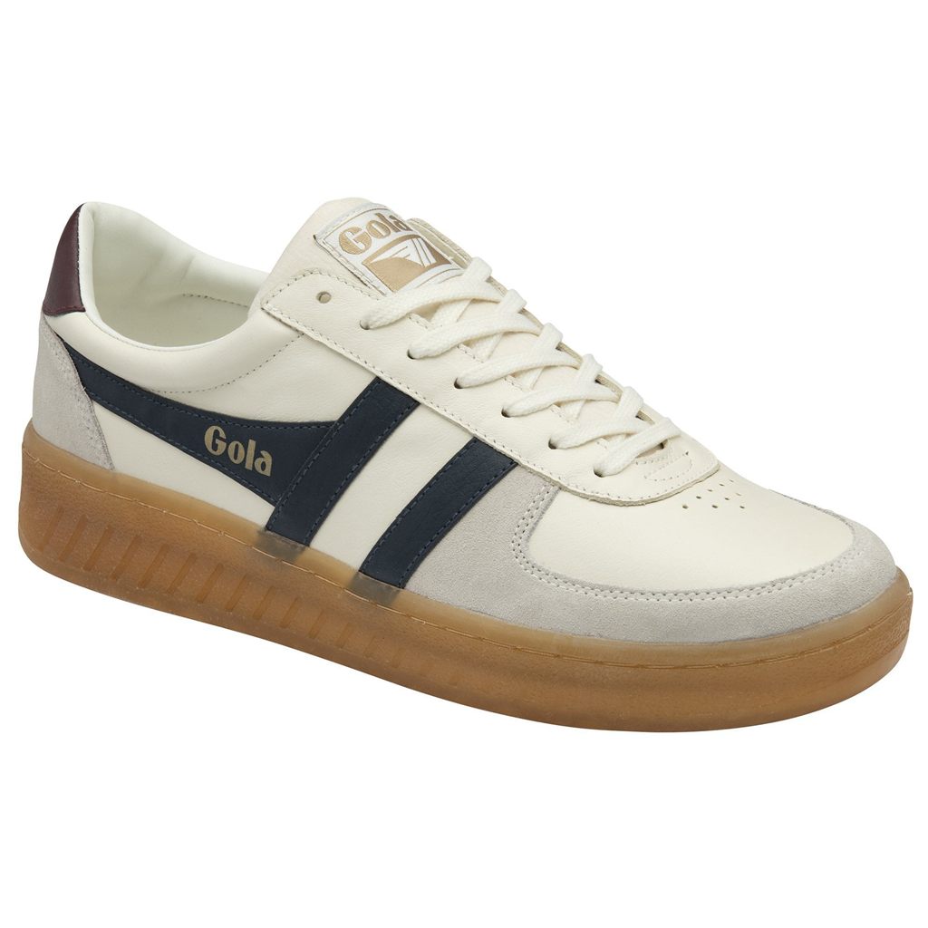 Gola Classics Grandslam Elite Sneakers Białe Granatowe Bordowe Polska | 0718WFVOS