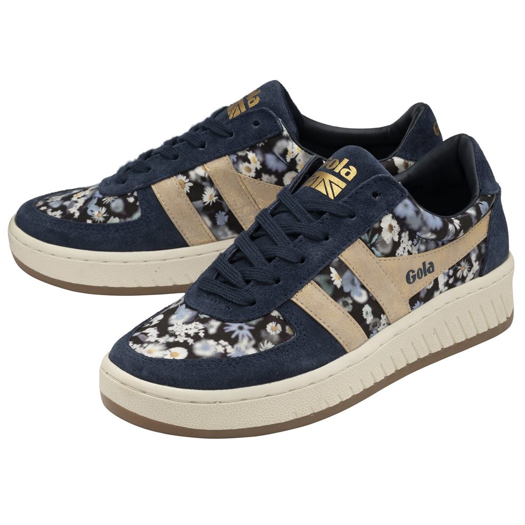 Gola Classics Grandslam LBTY BR Sneakers Granatowe Złote Polska | 6903OMKUE