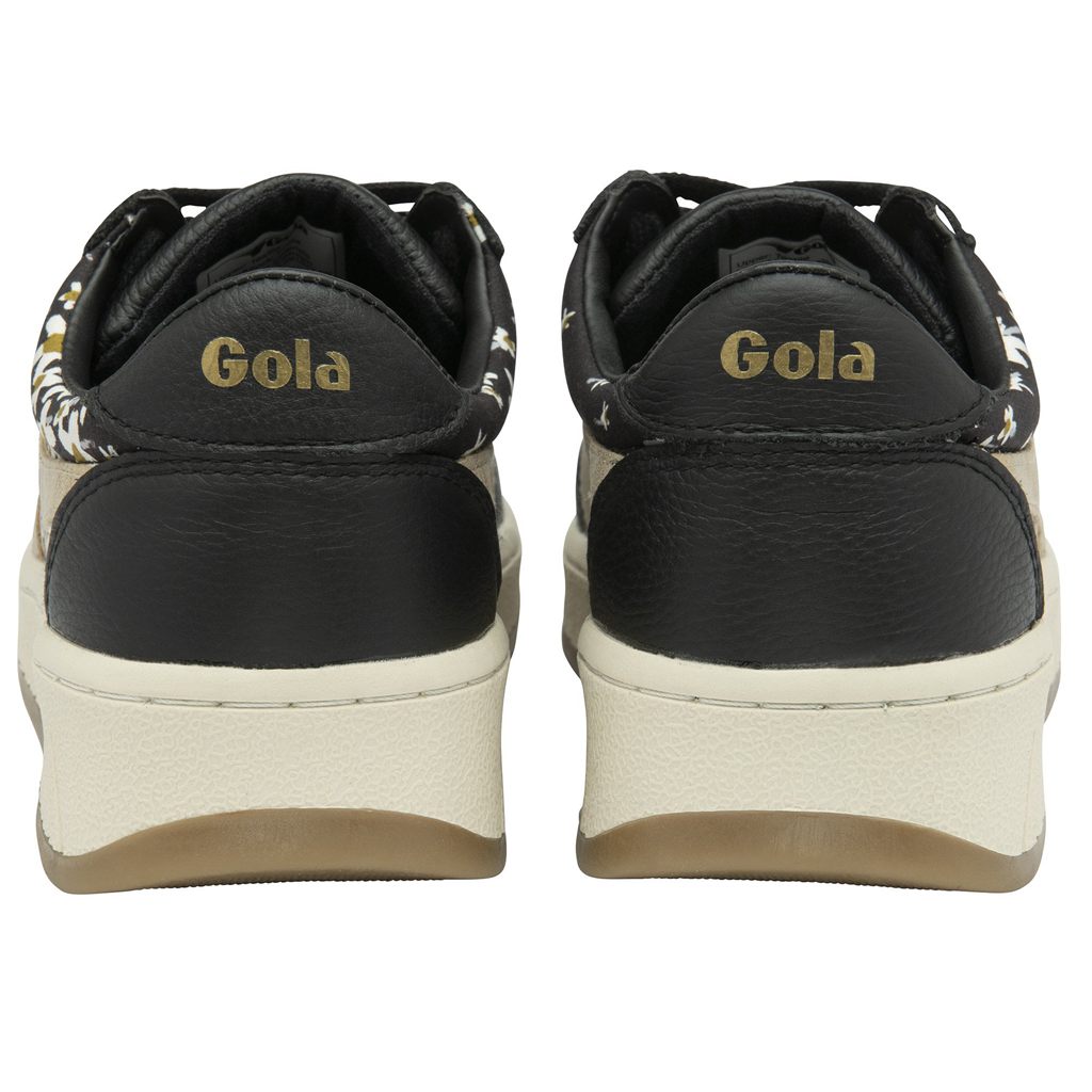 Gola Classics Grandslam LBTY SN Sneakers Czarne Złote Polska | 6473JAOBS