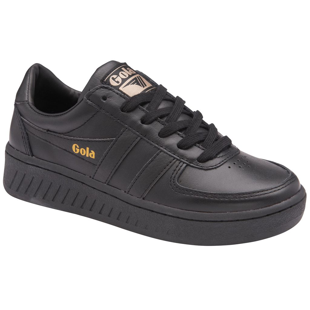 Gola Classics Grandslam Leather Sneakers Czarne Polska | 5714HMLVI