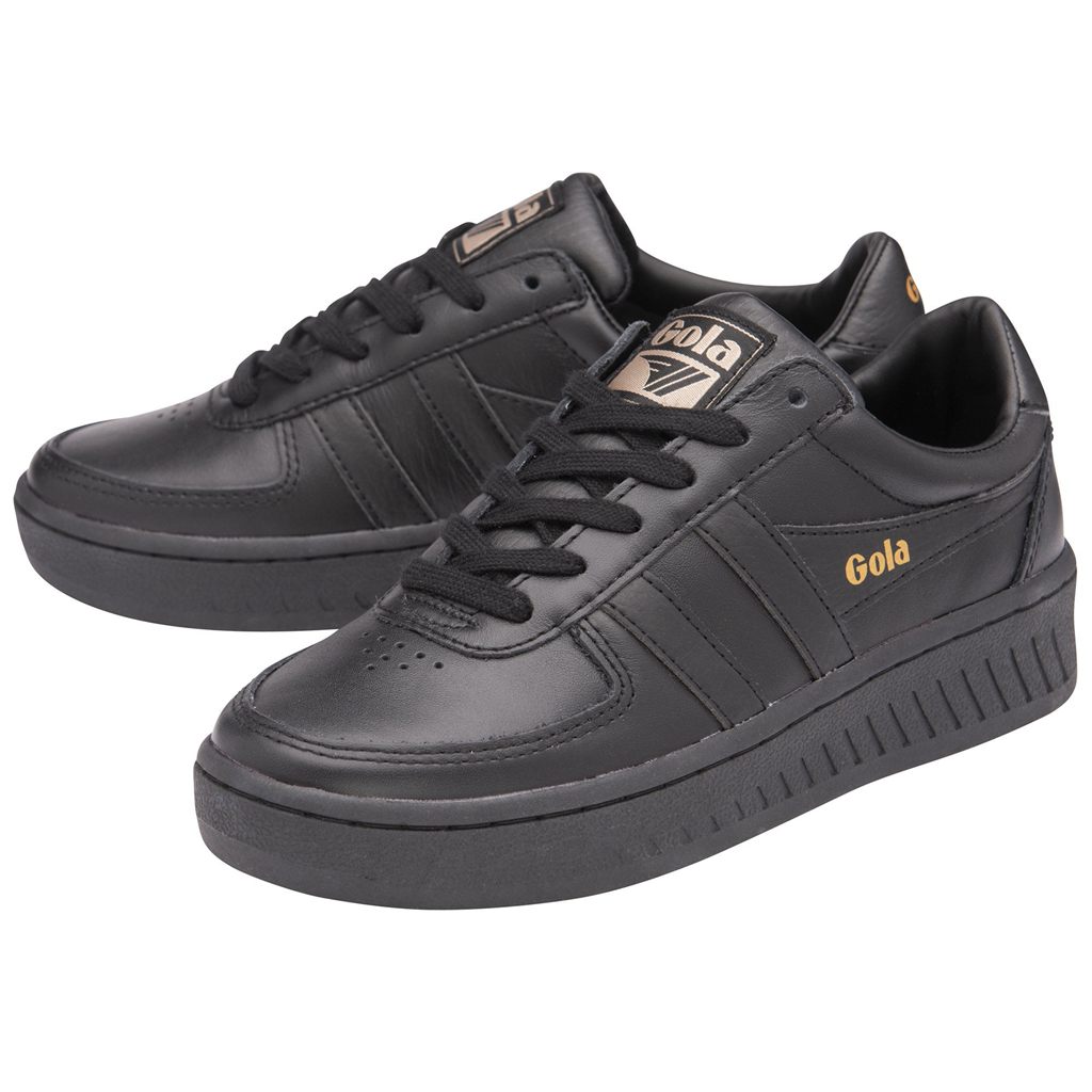 Gola Classics Grandslam Leather Sneakers Czarne Polska | 5714HMLVI