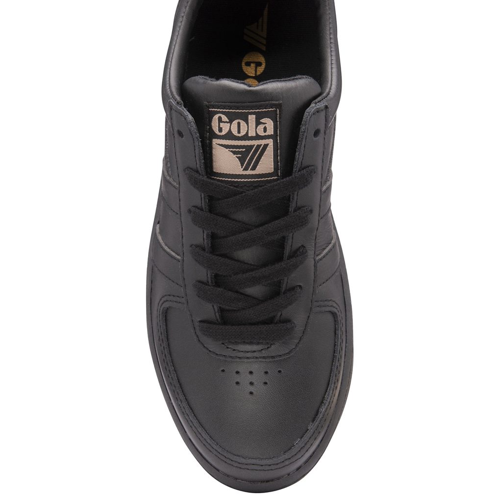 Gola Classics Grandslam Leather Sneakers Czarne Polska | 5714HMLVI