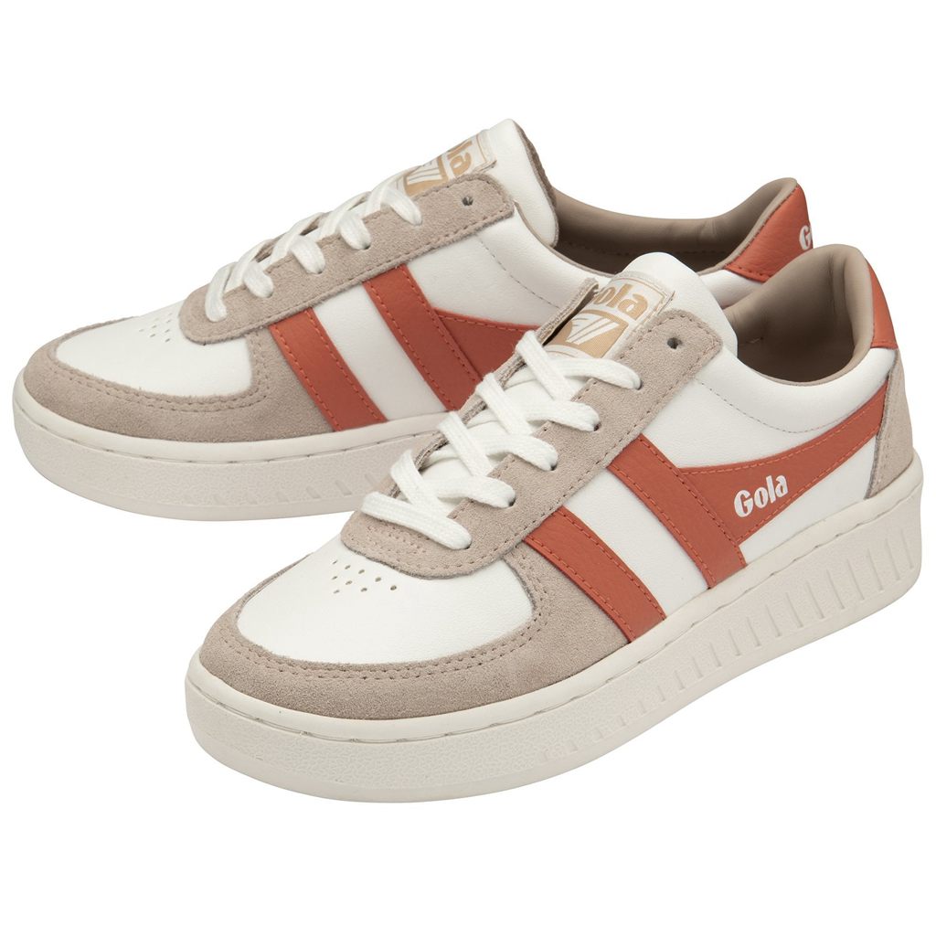 Gola Classics Grandslam Pure Sneakers Białe Koralowe Polska | 3417QPVUM