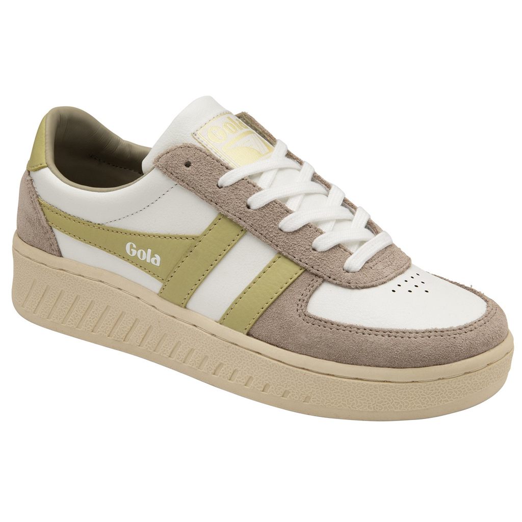 Gola Classics Grandslam Pure Sneakers Białe Szare Cytrynowy Polska | 8927WZDMK