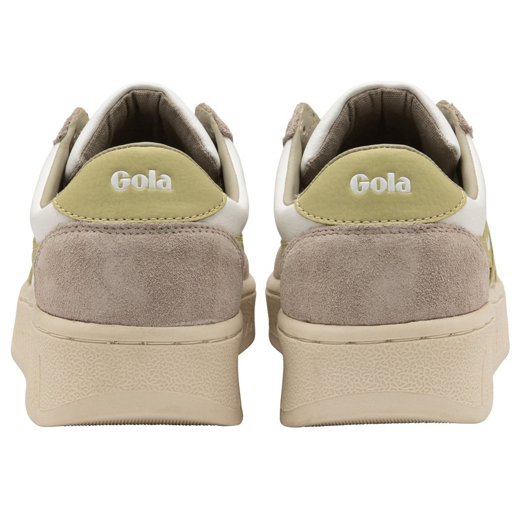 Gola Classics Grandslam Pure Sneakers Białe Szare Cytrynowy Polska | 8927WZDMK