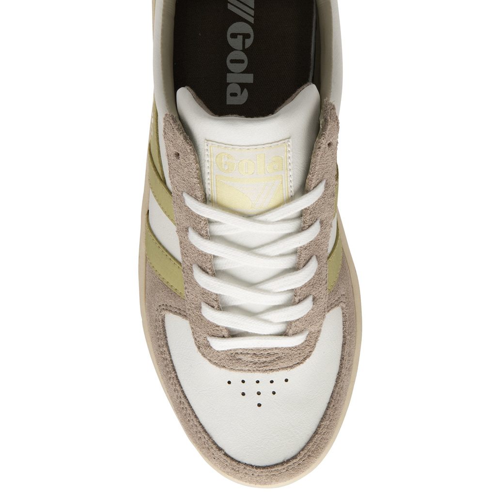 Gola Classics Grandslam Pure Sneakers Białe Szare Cytrynowy Polska | 8927WZDMK