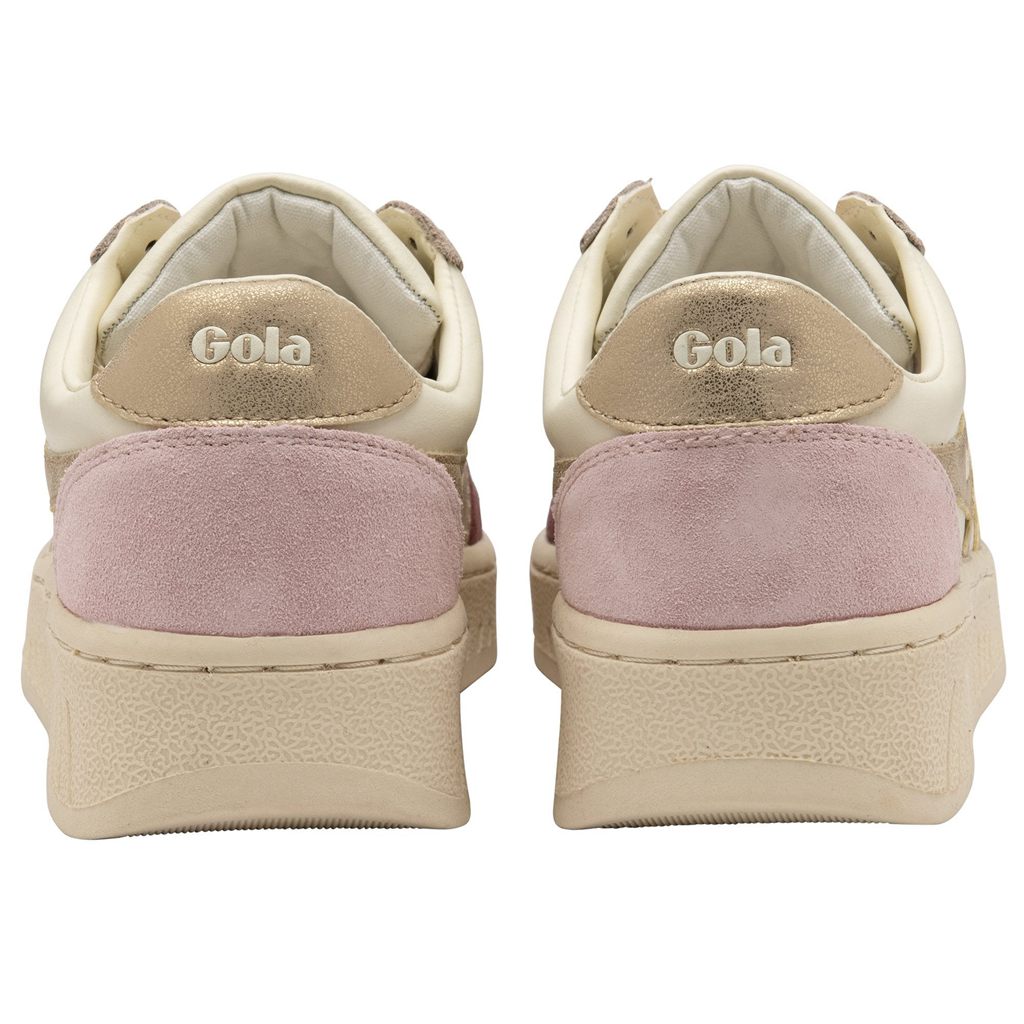 Gola Classics Grandslam Quadrant Sneakers Białe Złote Różowe Polska | 7452AKSVL