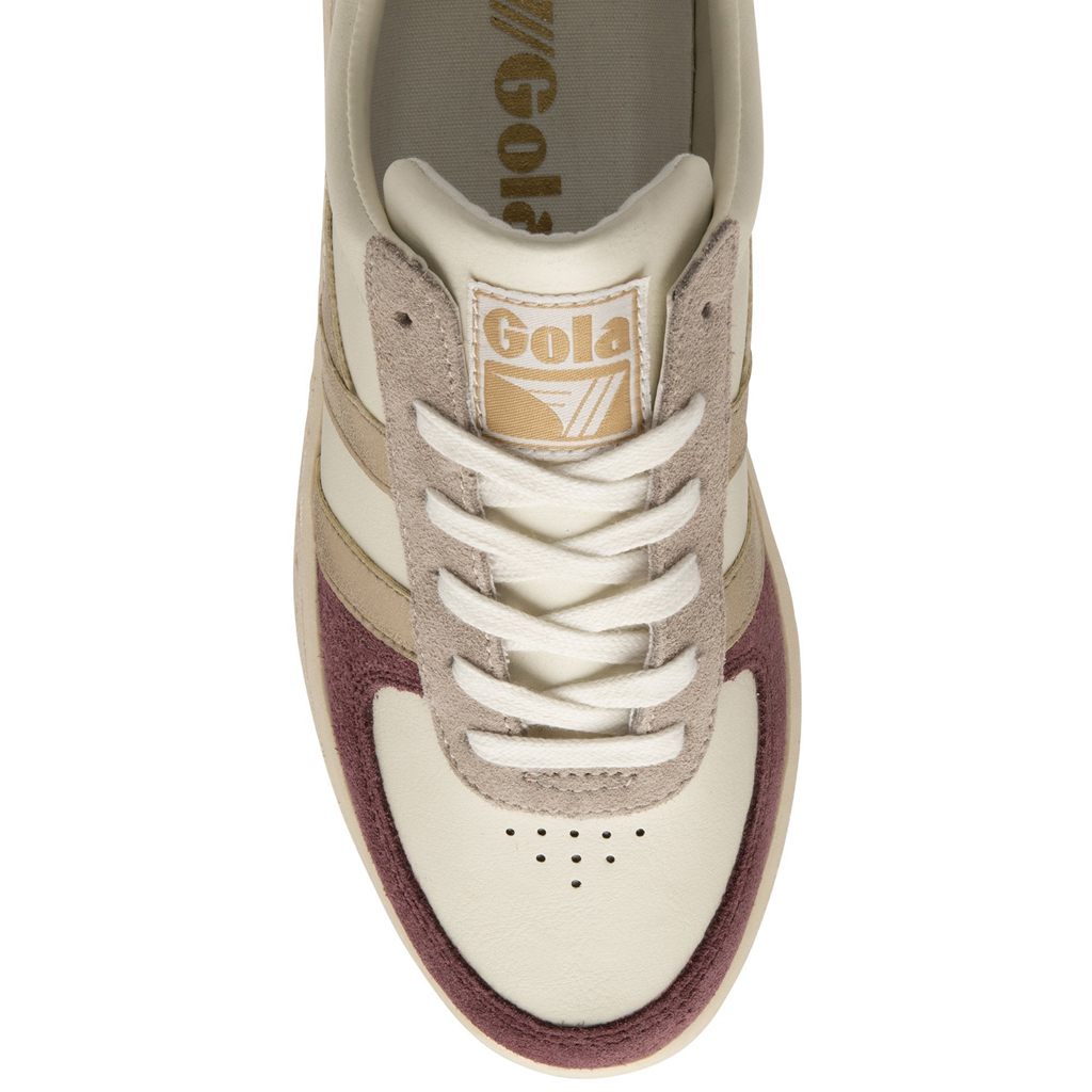 Gola Classics Grandslam Quadrant Sneakers Białe Złote Różowe Polska | 7452AKSVL