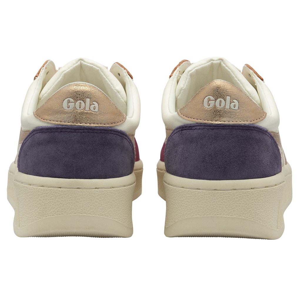 Gola Classics Grandslam Quadrant Sneakers Białe Różowe Złote Polska | 4253DUWOS
