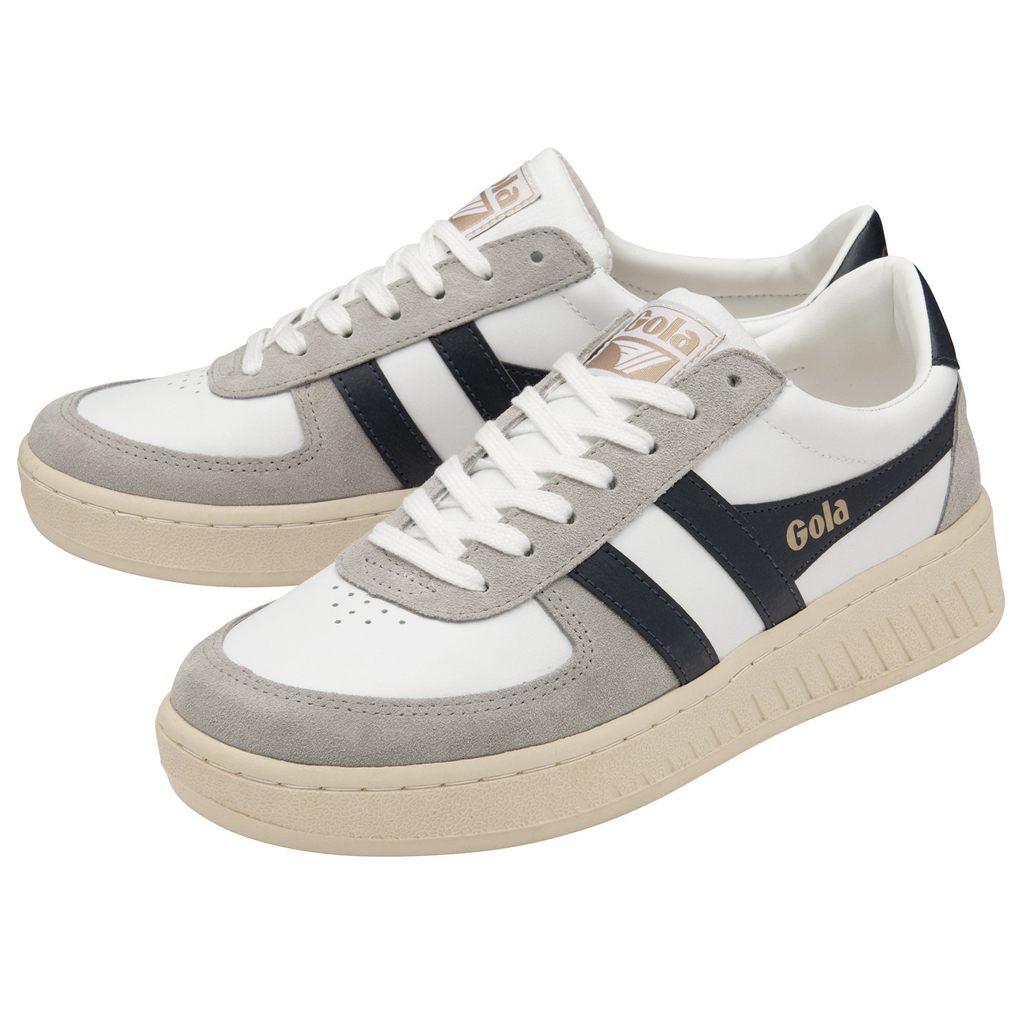 Gola Classics Grandslam Quadrant Sneakers Białe Głęboka Szare Granatowe Polska | 1879XFSCE