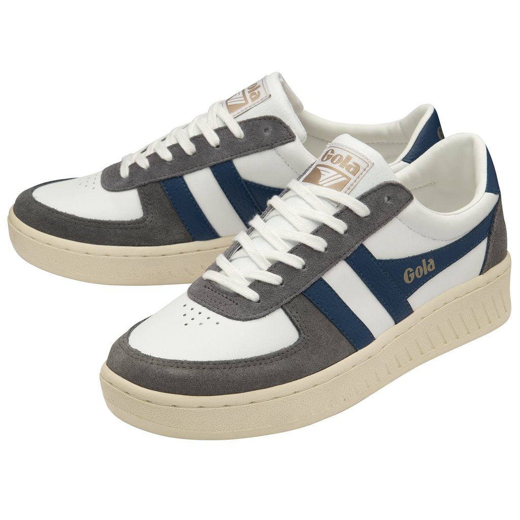 Gola Classics Grandslam Quadrant Sneakers Białe Niebieskie Polska | 2614FNEPZ