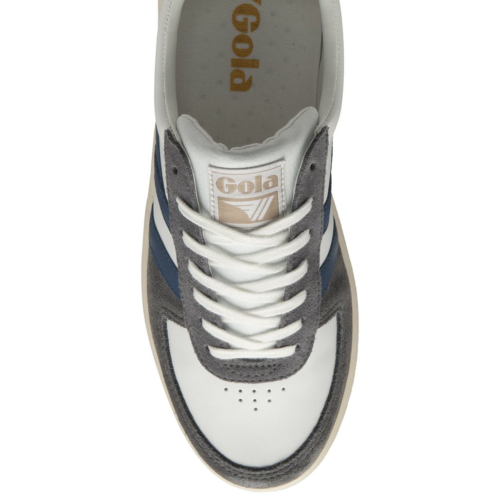 Gola Classics Grandslam Quadrant Sneakers Białe Niebieskie Polska | 2614FNEPZ