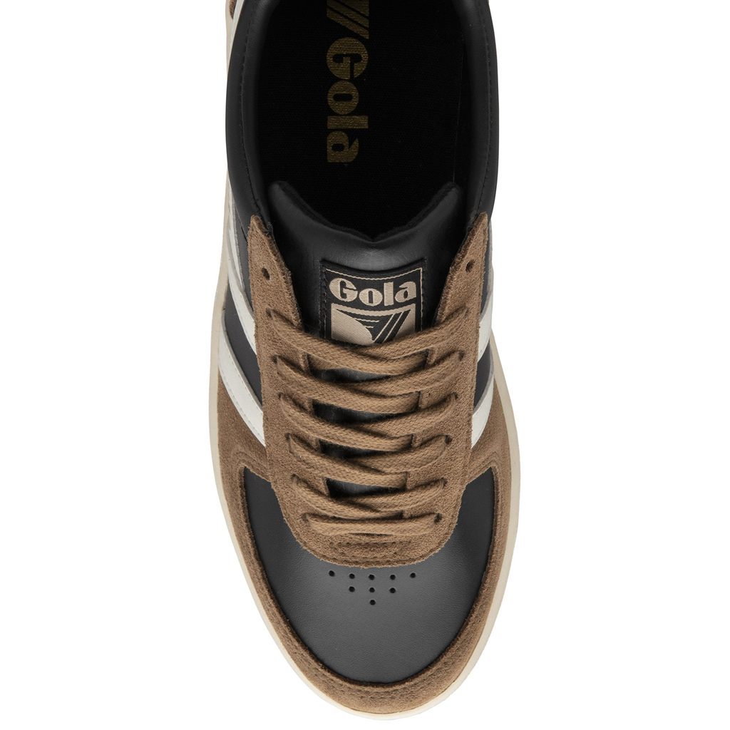 Gola Classics Grandslam Quadrant Sneakers Czarne Białe Polska | 6487YEHNJ