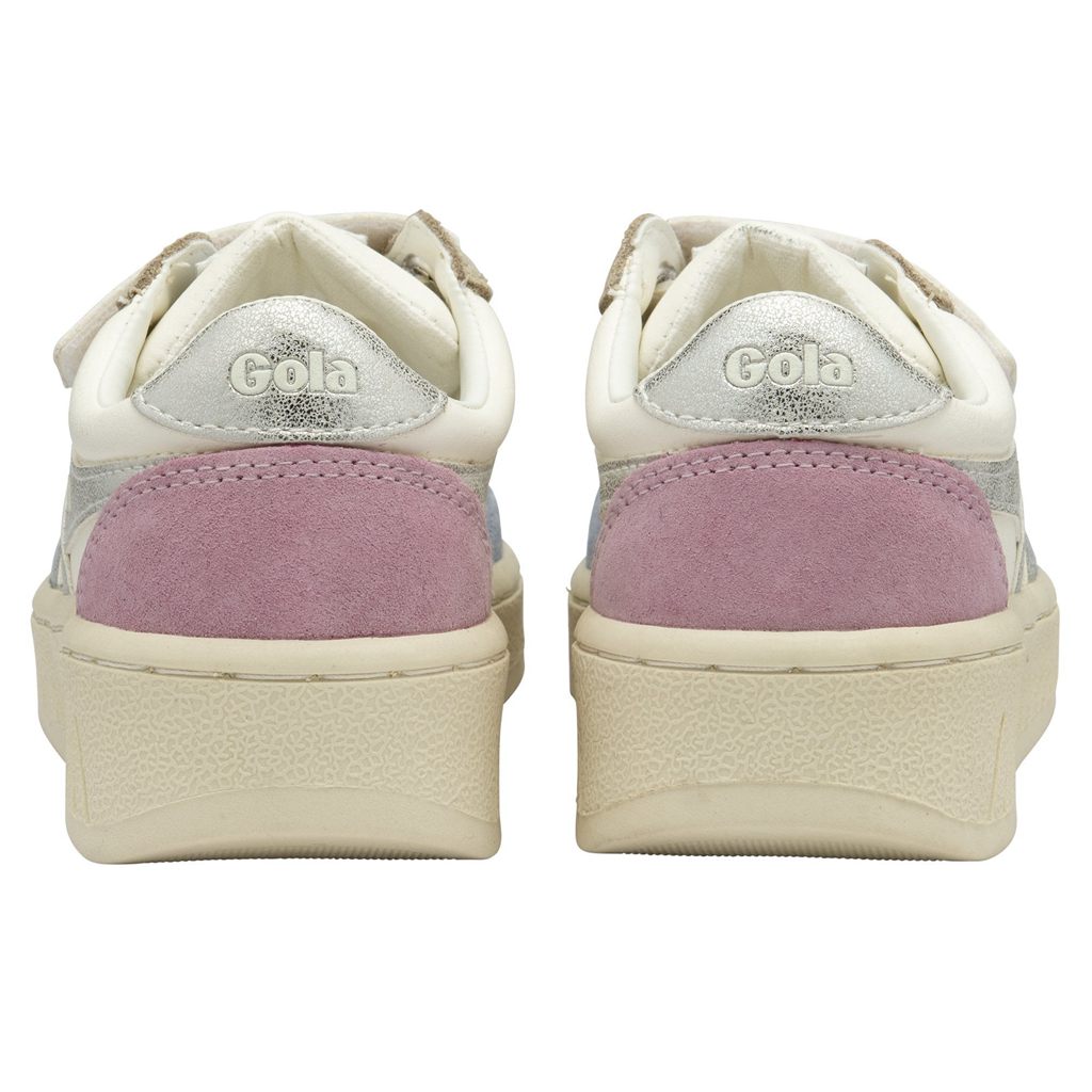 Gola Classics Grandslam Quadrant Strap Sneakers Białe Srebrne Polska | 6713QBJYW