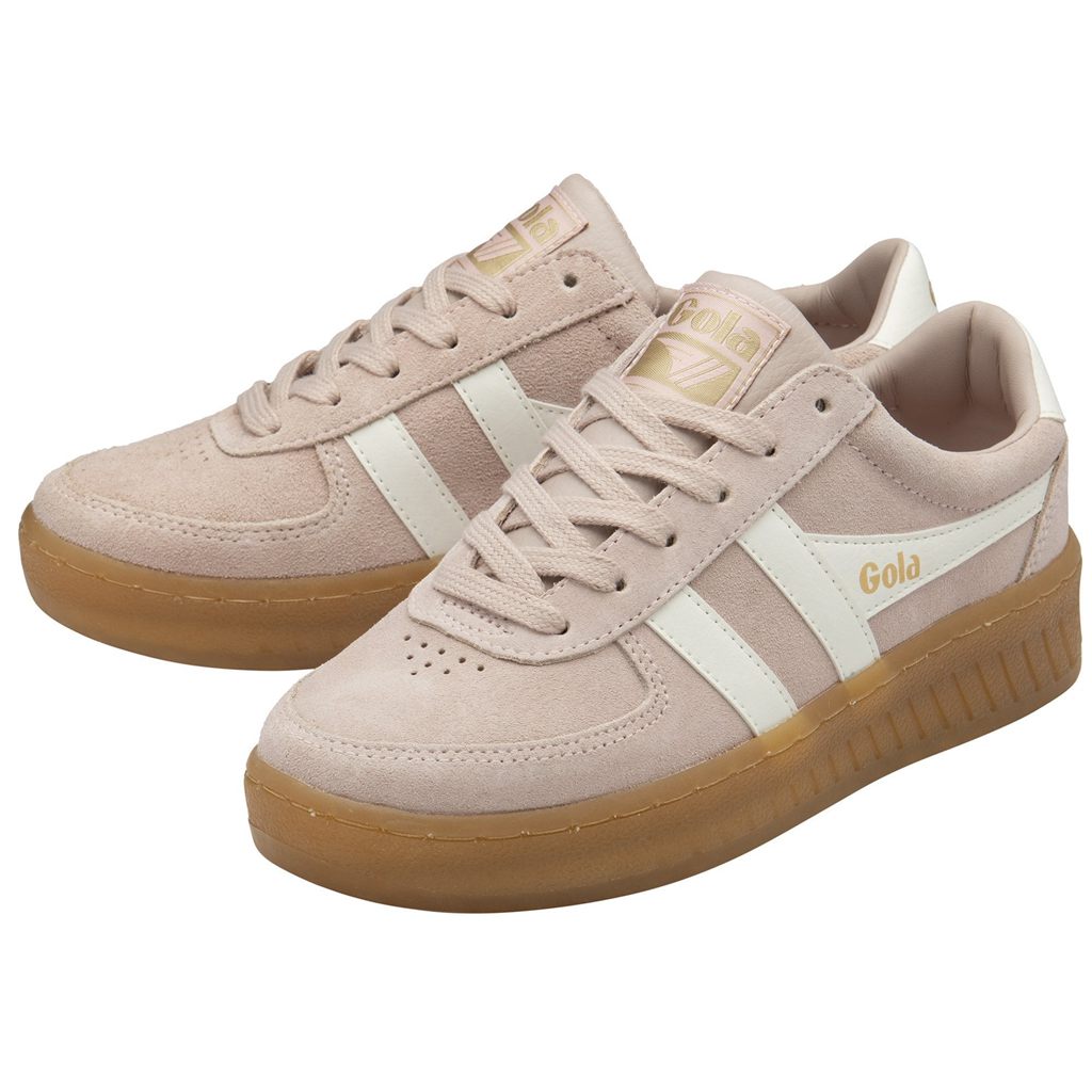 Gola Classics Grandslam Suede Sneakers Różowe Białe Polska | 2058WSJVO