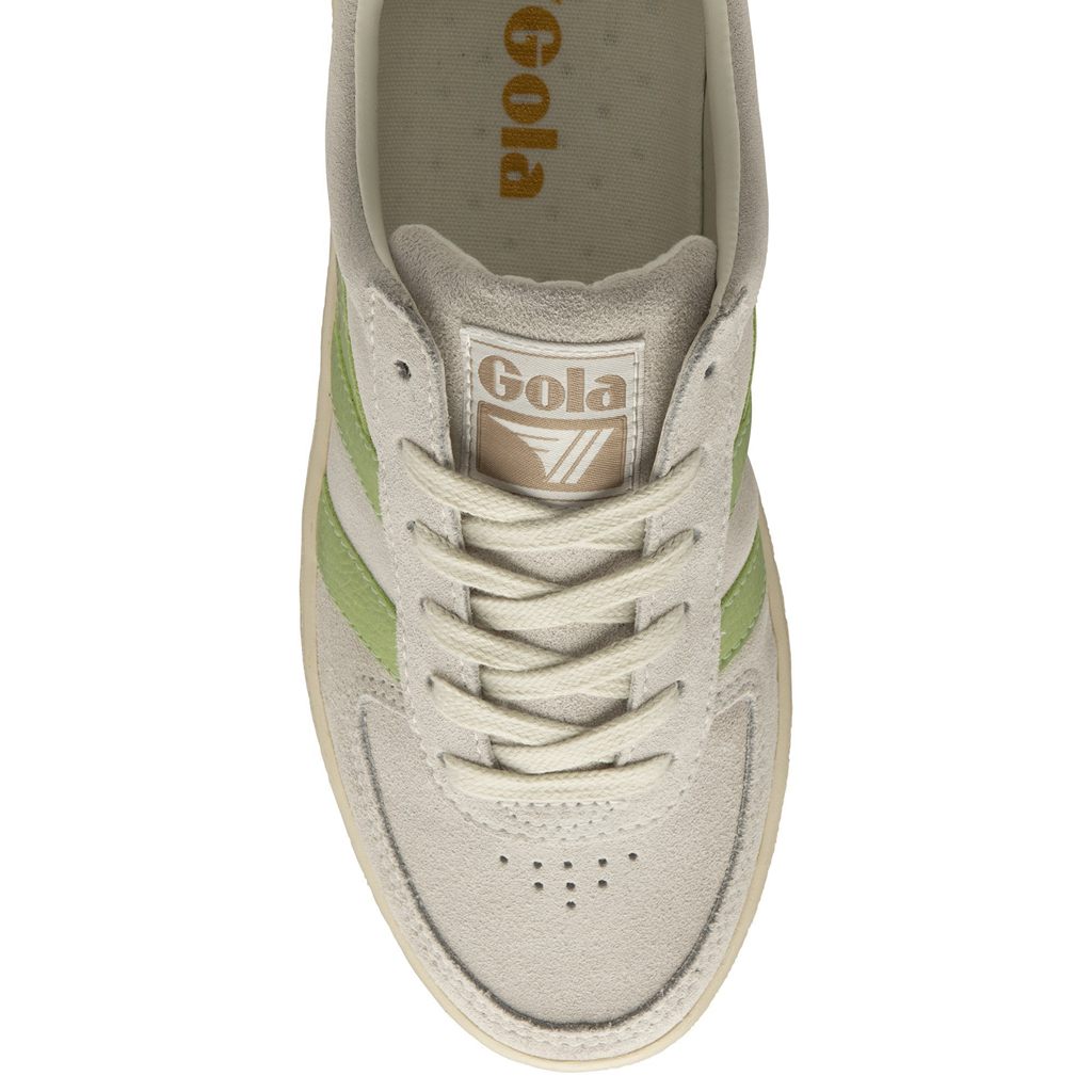 Gola Classics Grandslam Suede Sneakers Białe Zielone Polska | 0157HACUQ
