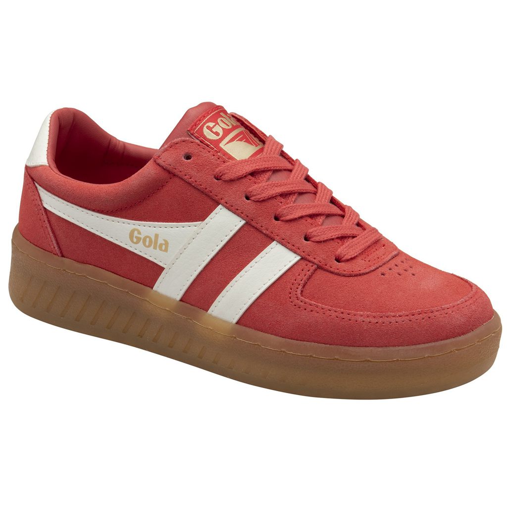 Gola Classics Grandslam Suede Sneakers Koralowe Białe Polska | 9086TKNAB