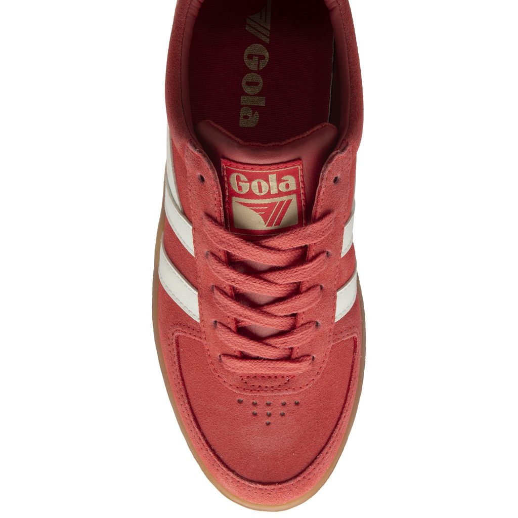 Gola Classics Grandslam Suede Sneakers Koralowe Białe Polska | 9086TKNAB