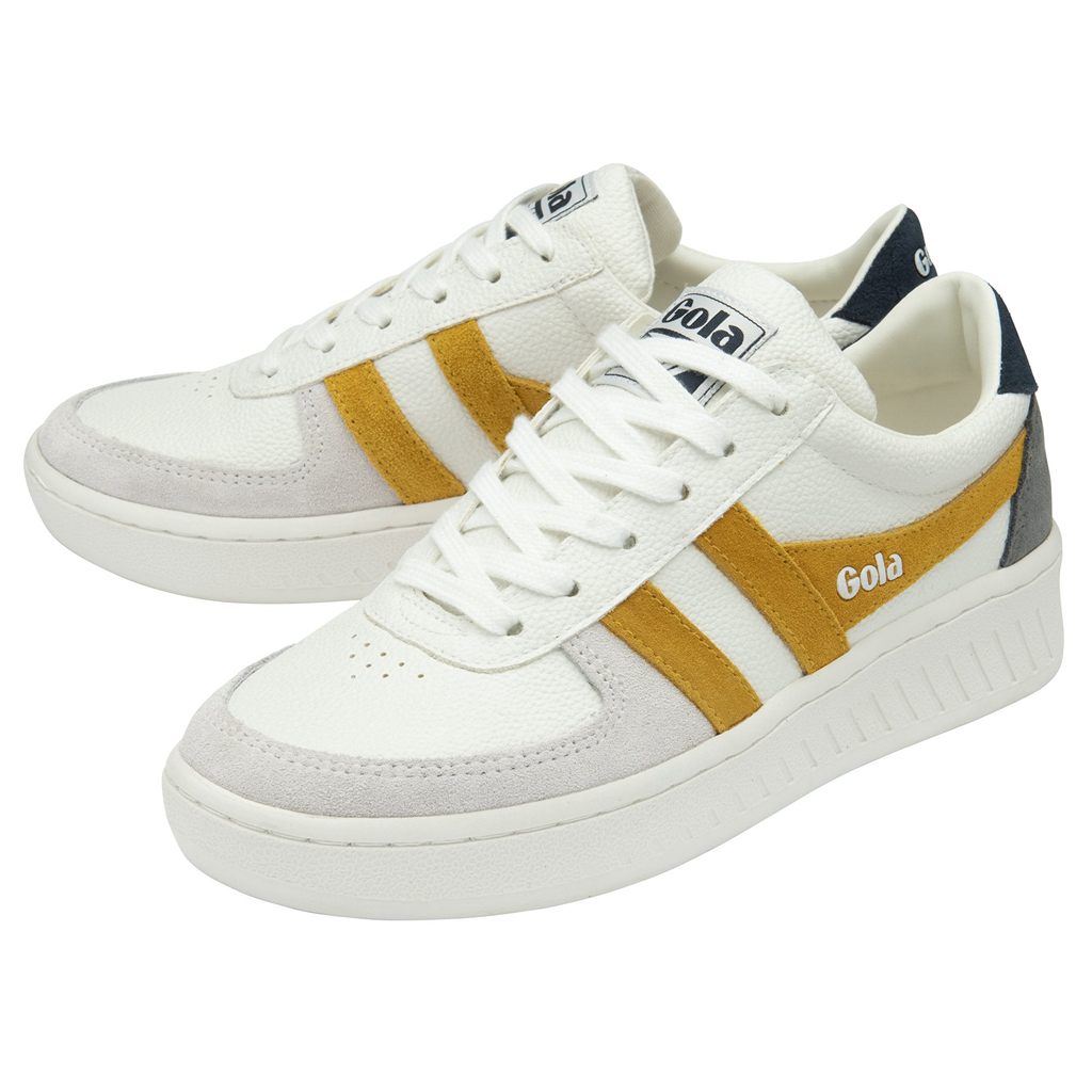 Gola Classics Grandslam Trident Sneakers Białe Granatowe Polska | 4167RTBGS