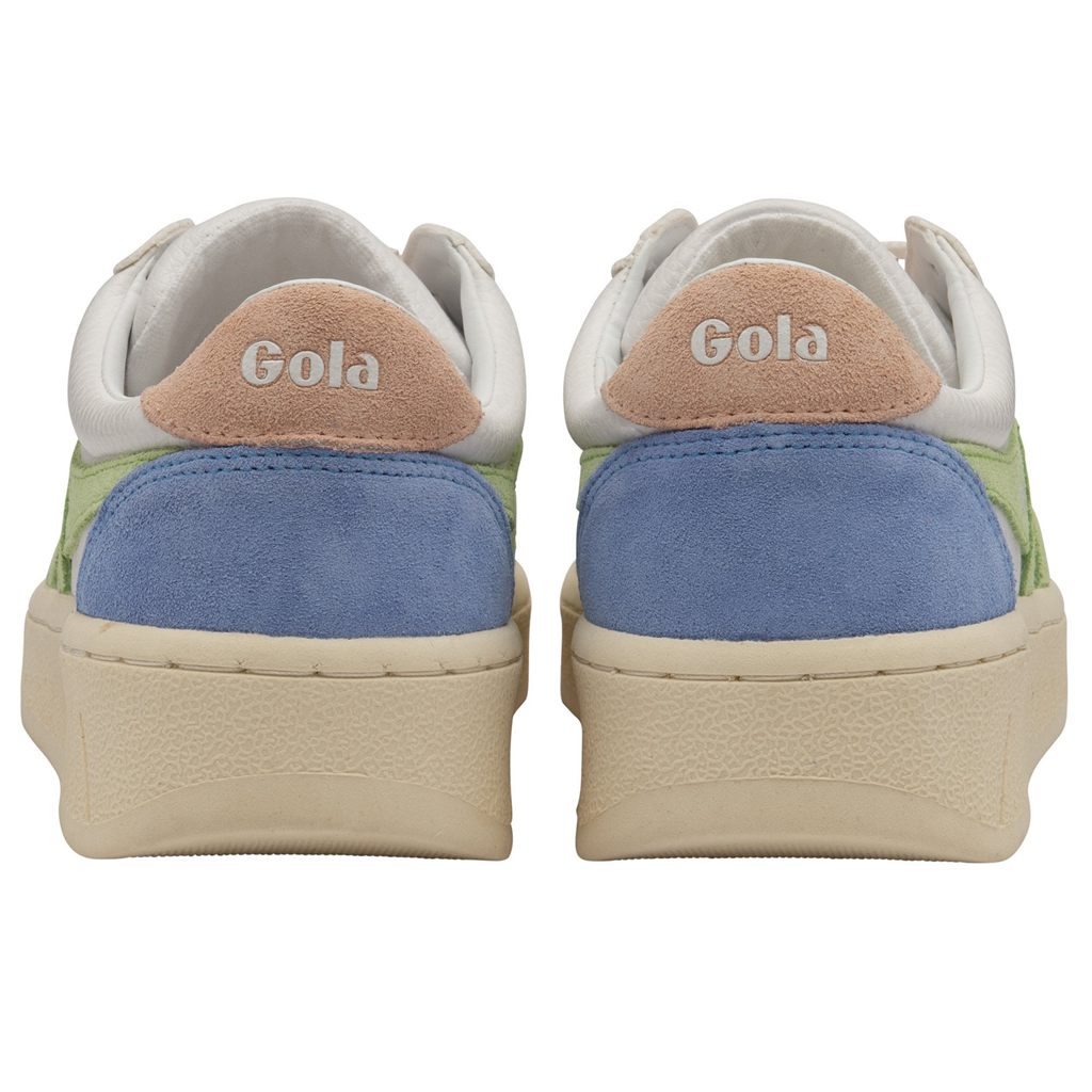 Gola Classics Grandslam Trident Sneakers Białe Zielone Różowe Polska | 9437HNTYJ
