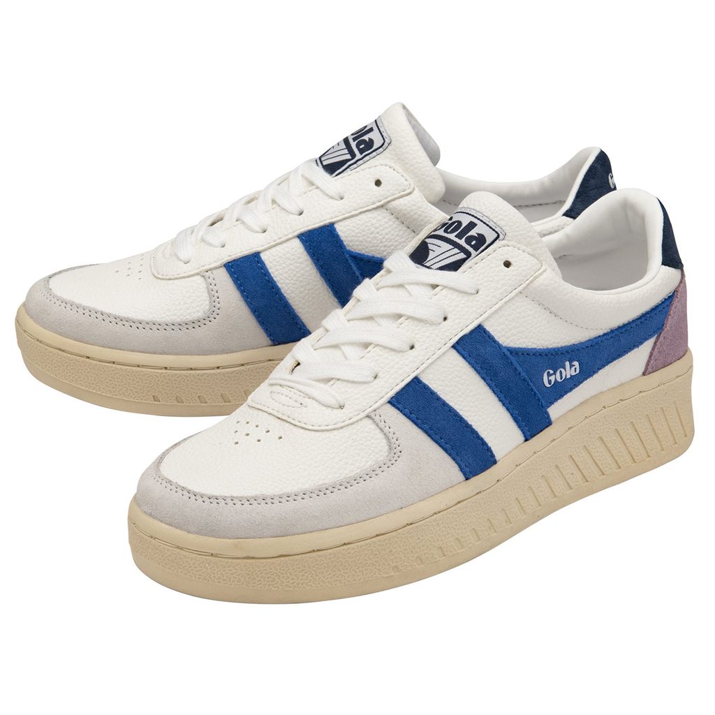Gola Classics Grandslam Trident Sneakers Białe Granatowe Polska | 8672DMWXH