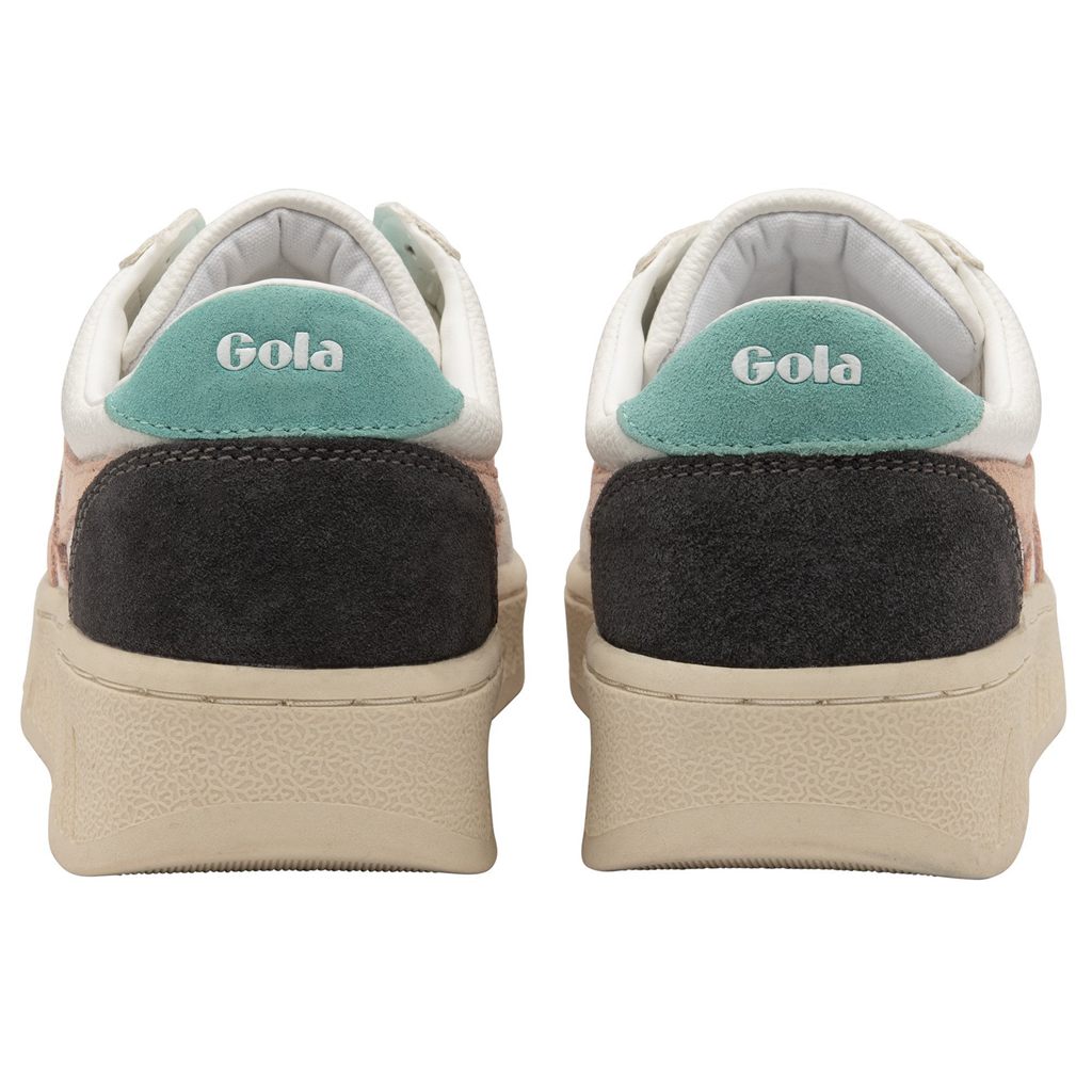 Gola Classics Grandslam Trident Sneakers Białe Różowe Polska | 8140ZNCBH