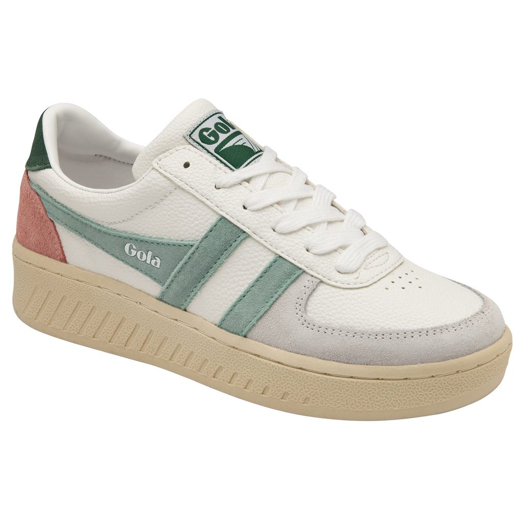 Gola Classics Grandslam Trident Sneakers Białe Zielone Polska | 4092DOBIC