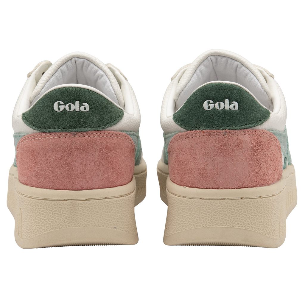 Gola Classics Grandslam Trident Sneakers Białe Zielone Polska | 4092DOBIC