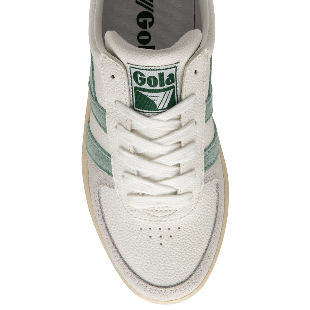 Gola Classics Grandslam Trident Sneakers Białe Zielone Polska | 4092DOBIC