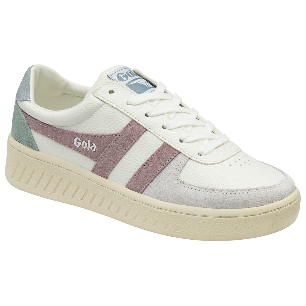 Gola Classics Grandslam Trident Sneakers Białe Różowe Polska | 7693UCIEJ