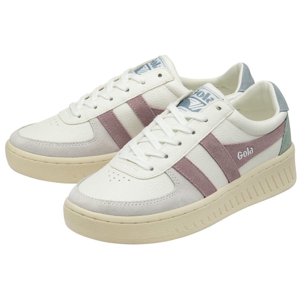 Gola Classics Grandslam Trident Sneakers Białe Różowe Polska | 7693UCIEJ
